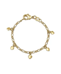 Dangling Hearts Charm Bracelet